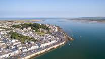 Across the estuary from Instow, you can use the little seasonal passenger ferry, is the historic fishing village of Appledore.