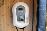 Horseshoe Shepherd's Hut has a very handy electric car charging point.