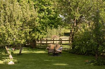Slow afternoons are best spent in this sun-dappled spot.