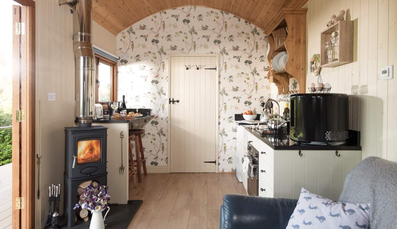 The open plan living space is utterly delightful.