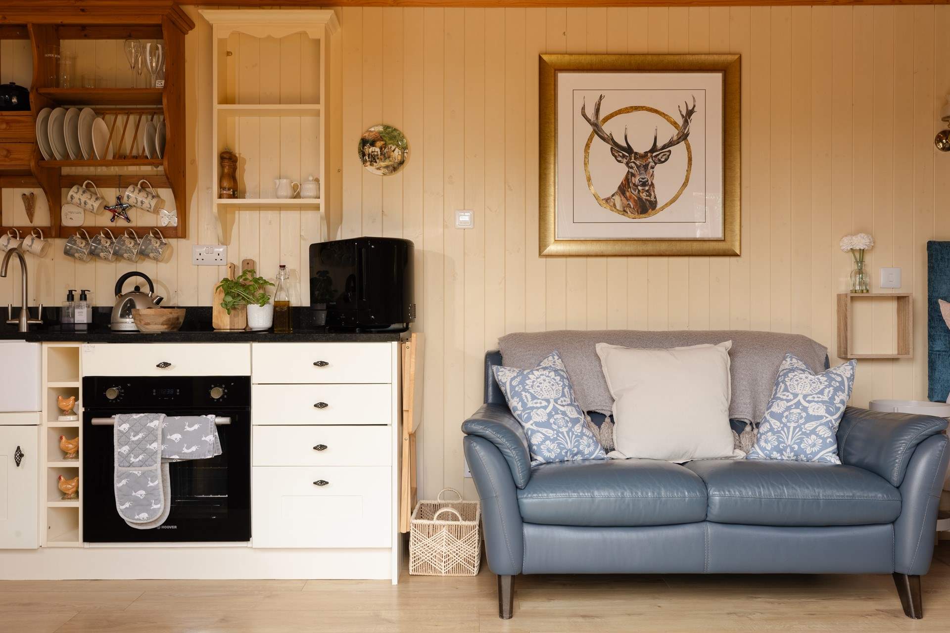Thoughtfully designed, the kitchen and living area offers the perfect space to cook, connect and unwind. 