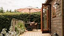 Al fresco dining in peace and tranquility.