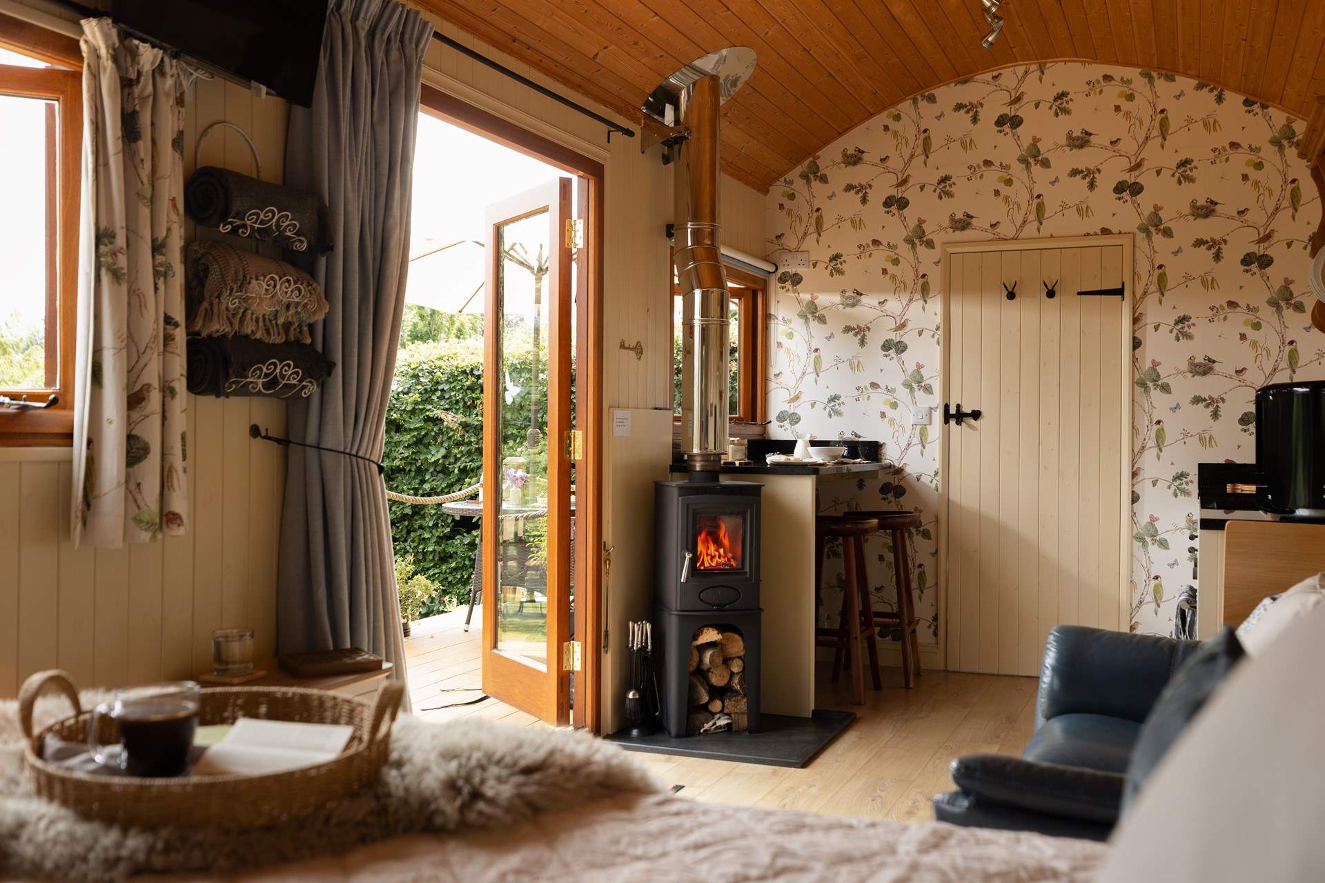 The light filled open-plan living space. 
