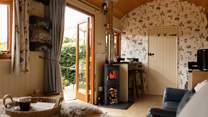 The light filled open-plan living space. 