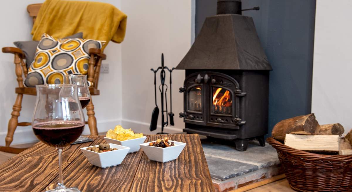 The toasty wood-burner will be a welcome sight on those out-of-season breaks.