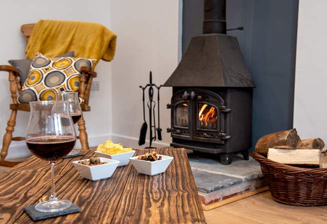 The toasty wood-burner will be a welcome sight on those out-of-season breaks.