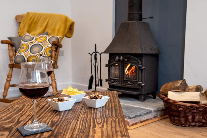 The toasty wood-burner will be a welcome sight on those out-of-season breaks.