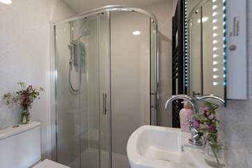 The spacious shower-room.