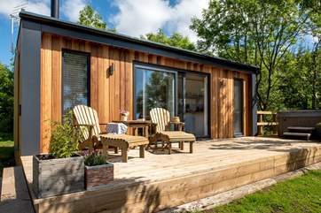 Sit out in the great outdoors, listen to wildlife all around and take in the stunning view.