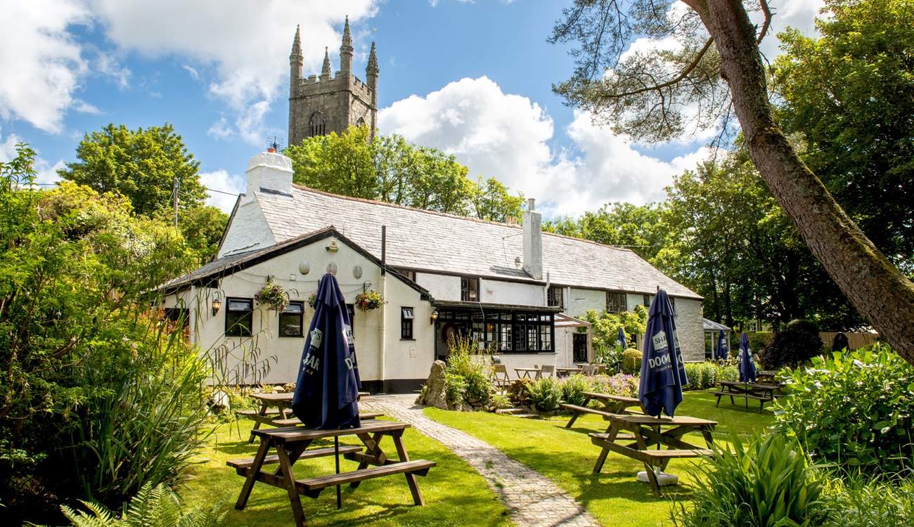 The friendly village pub - you can walk here from the woodland.