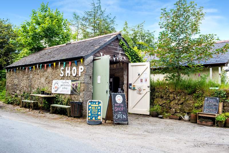 The sweet pop up shop in the nearby village.
