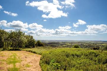 You are surrounded by glorious rolling countryside.