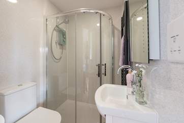 The spacious shower-room.