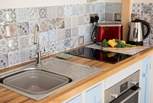 The tiles in the kitchen are just gorgeous.