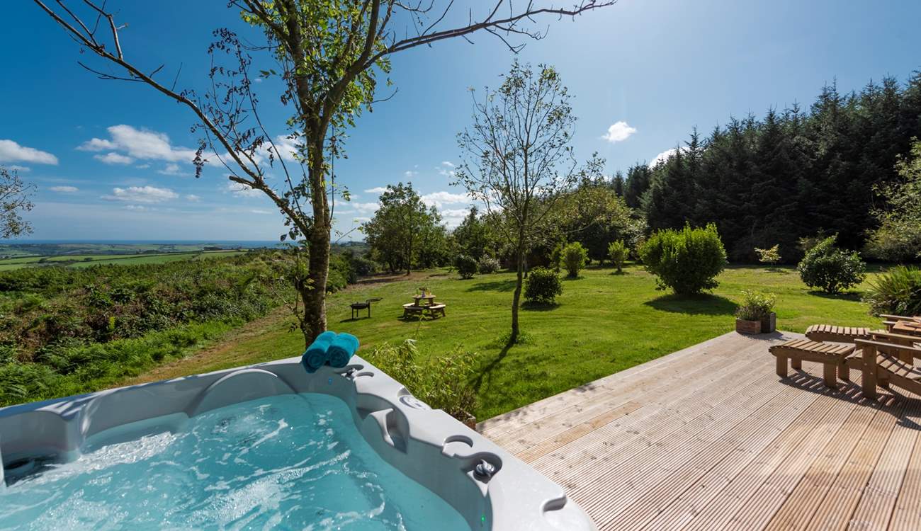 Sit out in the great outdoors, listen to wildlife all around and take in the stunning view