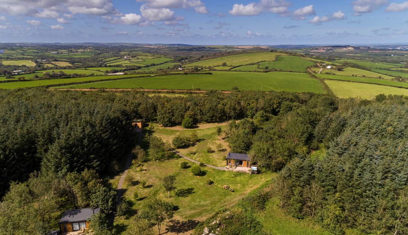 There is another cabin on site - both hideaways are set amongst magical woodland, with your own completely private areas to enjoy. 