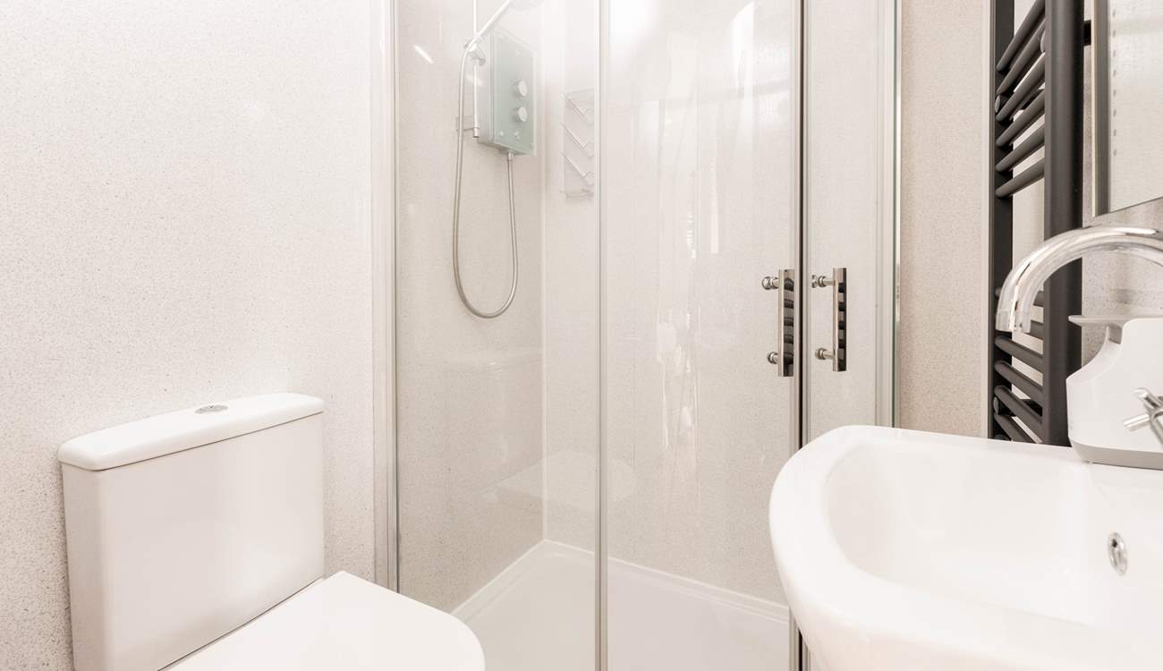 Head through to the sleek, stylish shower-room. 