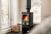 With a warming wood-burner for extra cosiness.