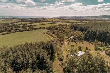 There is another cabin on site - both hideaways are set amongst magical woodland, with your own completely private areas to enjoy.