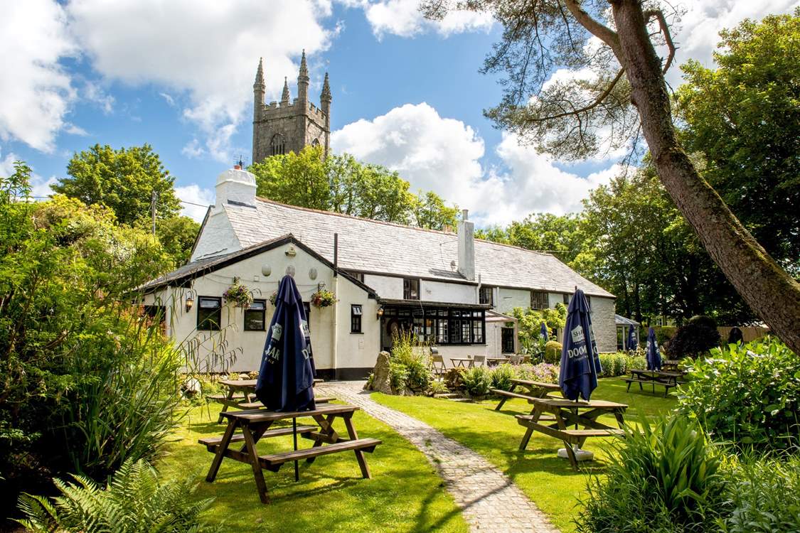 The friendly village pub - you can walk here from the meadow.