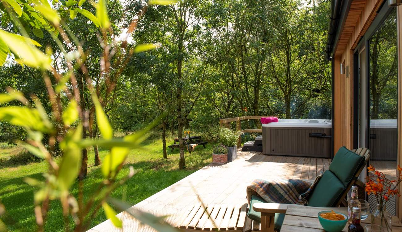 Tucked away in a peaceful pocket of woodland...