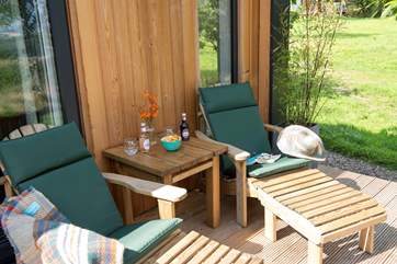 Sit back and enjoy the setting and views with a good book!