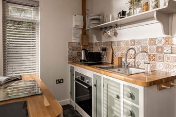 Rustle up an intimate dinner in the lovely kitchen.