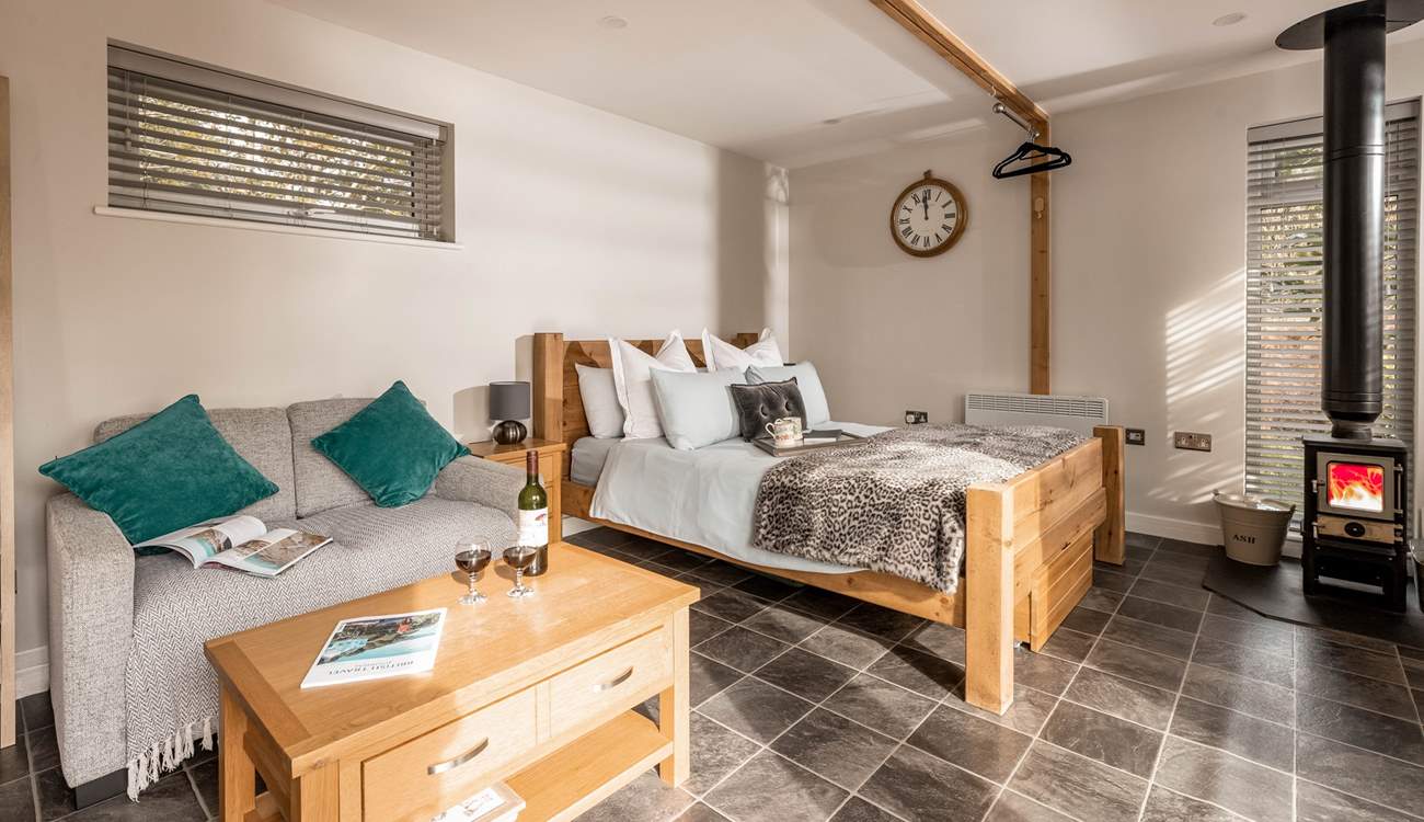 An inviting space, lovingly handcrafted for two.