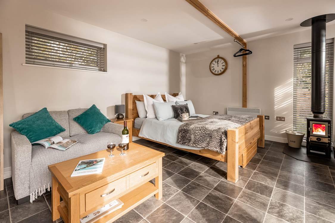 An inviting space, lovingly handcrafted for two.