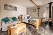 An inviting space, lovingly handcrafted for two.