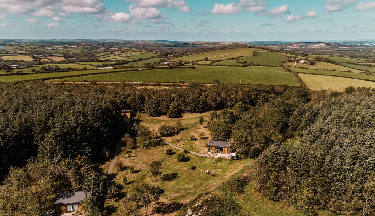 There is one other cabin onsite. Both hideaways are positioned to assure privacy, with your own secluded areas to enjoy.