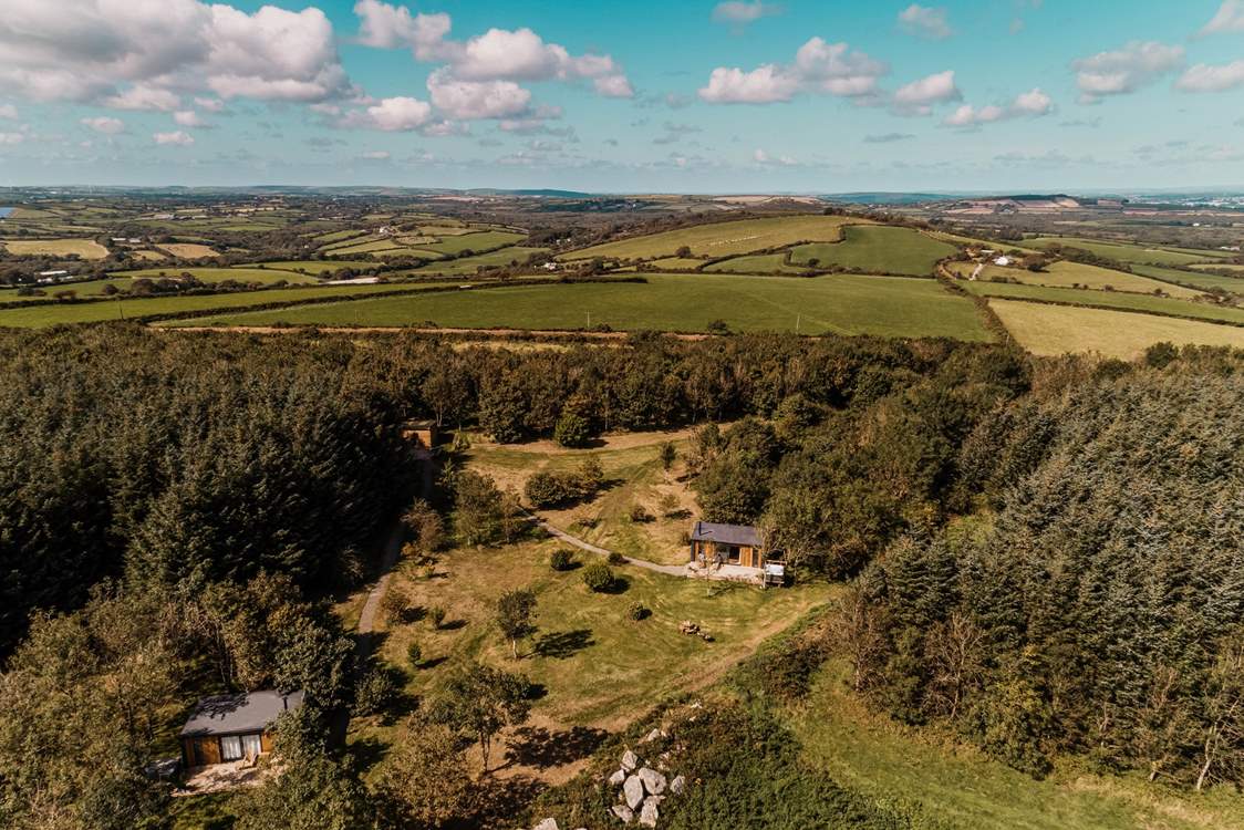 There is one other cabin onsite. Both hideaways are positioned to assure privacy, with your own secluded areas to enjoy.