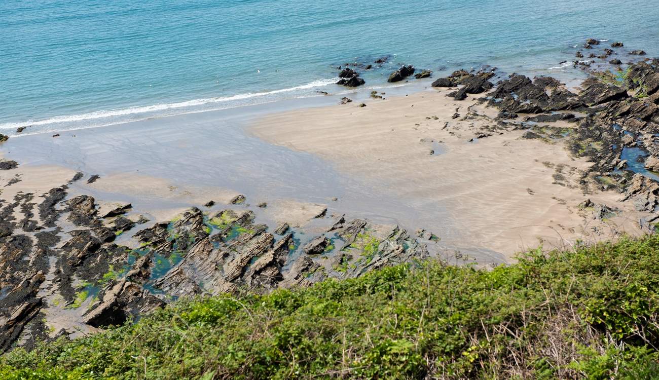 At low tide, there is a 3 mile stretch of golden sand.