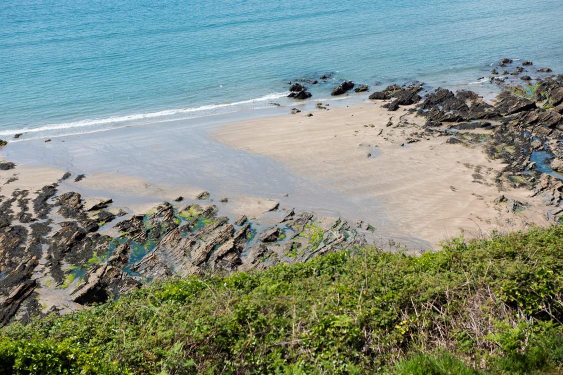 At low tide, there is a 3 mile stretch of golden sand.