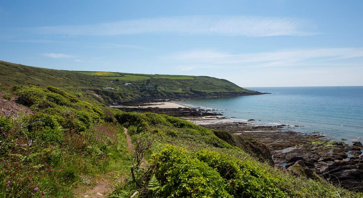 The coast path heads over to the Rame Head Heritage Coast in one direction (the Mount Edgcumbe Estate is well worth a visit).