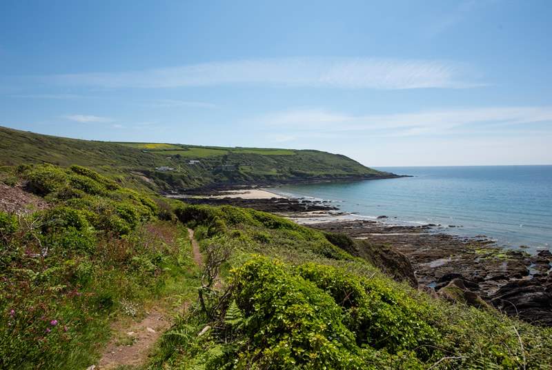 The coast path heads over to the Rame Head Heritage Coast in one direction (the Mount Edgcumbe Estate is well worth a visit).