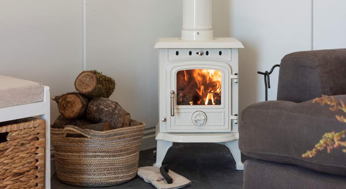 The toasty wood-burner will keep you cosy out-of-season.