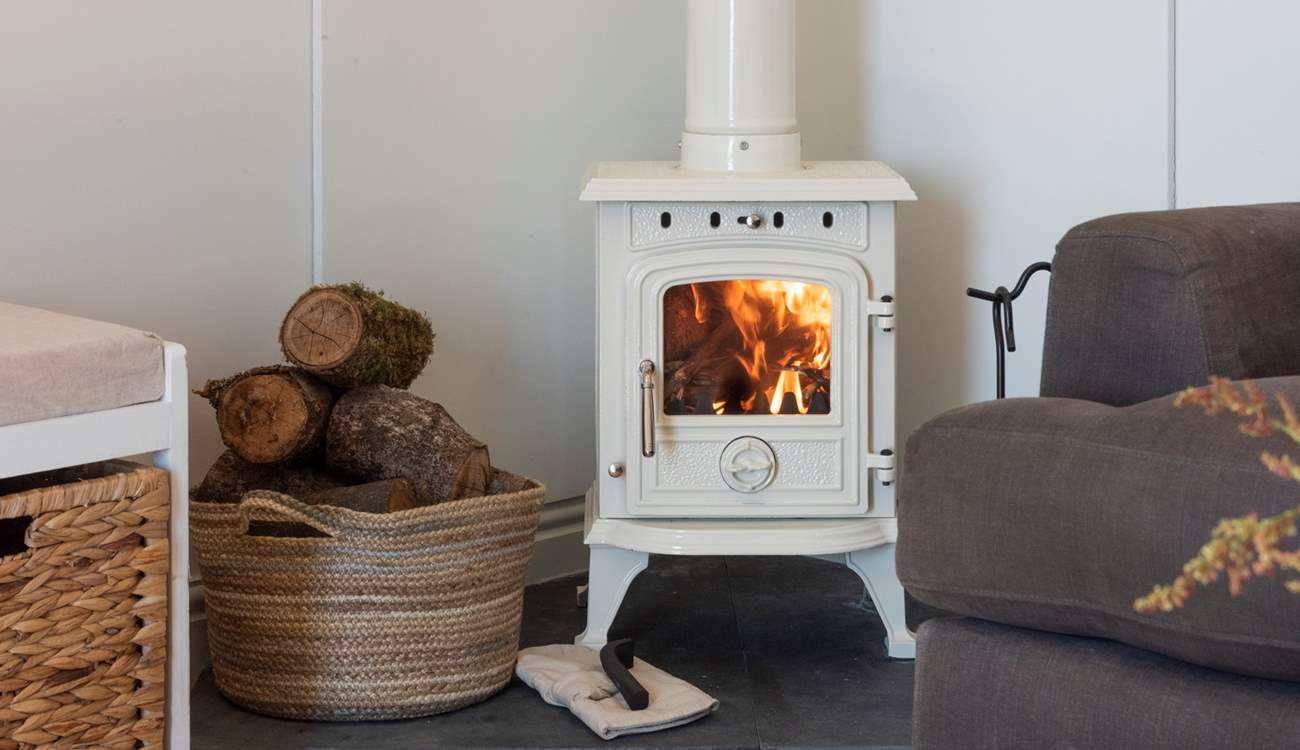 The toasty wood-burner will keep you cosy out-of-season.