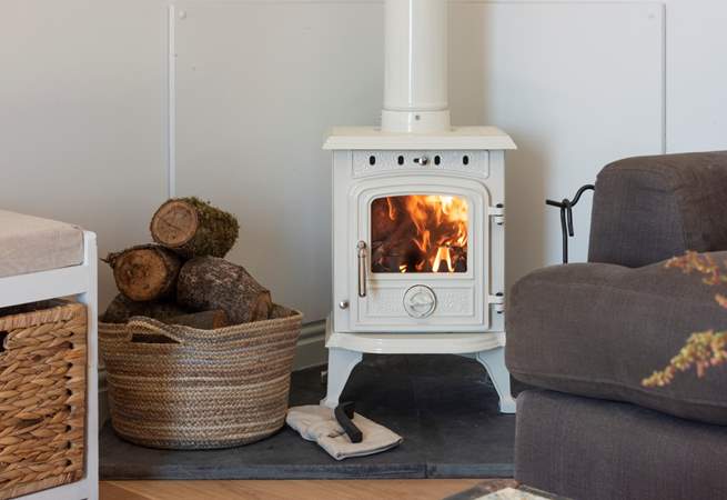The toasty wood-burner will keep you cosy out-of-season.