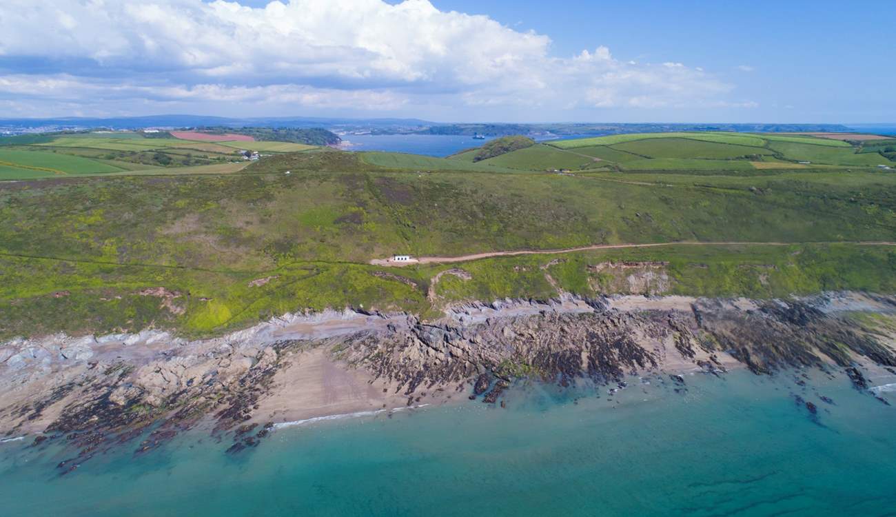 Perched high on the cliff, above stunning Whitsand Bay with no near neighbours and reached only by foot, this is second to none.