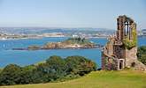 The folly on the Mount Edgcumbe Estate with views across Plymouth Sound to the city of Plymouth. - Thumbnail Image