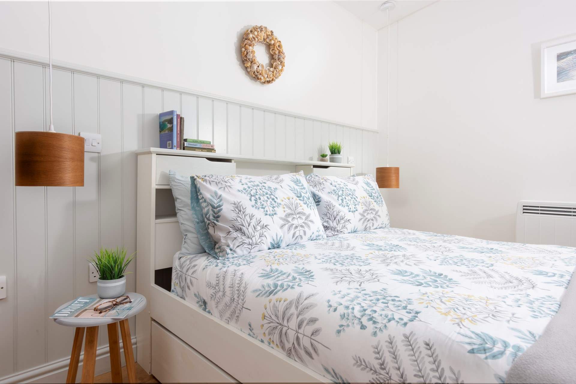 Dive into the king-size bed after a day out and about exploring this 'forgotten corner of Cornwall'.