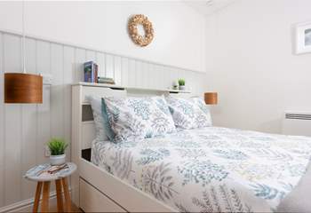 Dive into the king-size bed after a day out and about exploring this 'forgotten corner of Cornwall'.