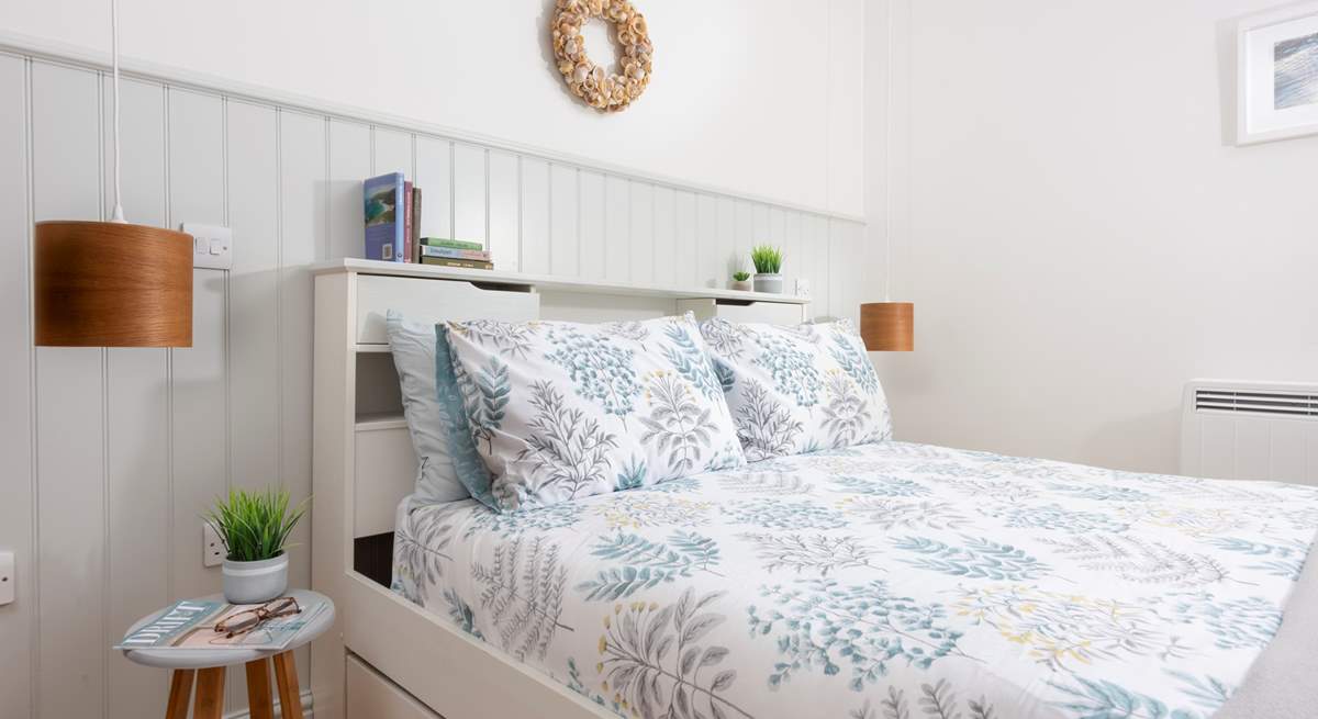 Dive into the king-size bed after a day out and about exploring this 'forgotten corner of Cornwall'.