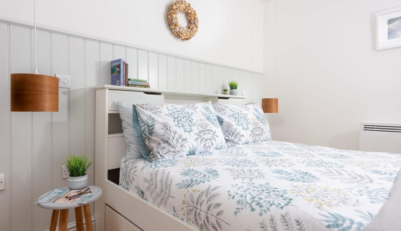 Dive into the king-size bed after a day out and about exploring this 'forgotten corner of Cornwall'.