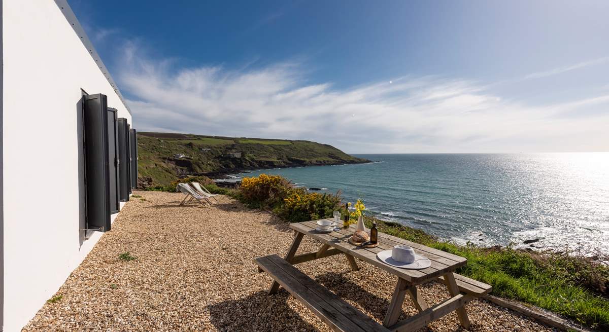 The perfect place to enjoy the sun rise and set over the glistening blue sea.