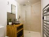 There's a surprisingly spacious shower room,