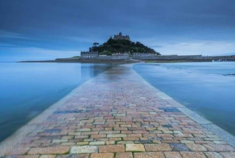 St Michael's Mount in Marazion is a short drive away.