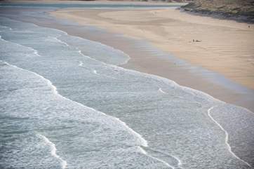 Miles of golden sands on the beaches.