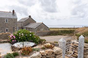Enjoy the sea views from the back garden.